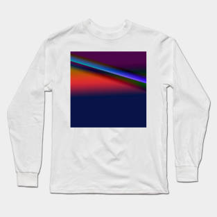 red blue green texture art Long Sleeve T-Shirt